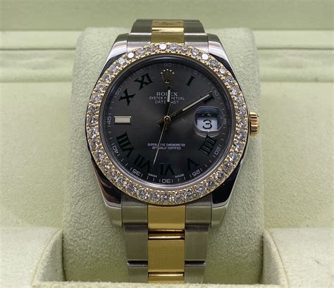 rolex datejust 41 diamond bezel.